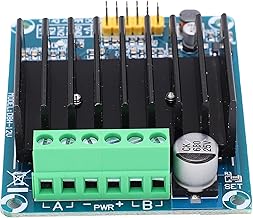 aqxreight Controller di Azionamento Motore DHB1A Modulo DC 5 V-12 V a Doppio Canale per Controllo Preciso del Motore, Regolazione della velocità PWM, Basso Calore e Alta Efficienza, Ideale per