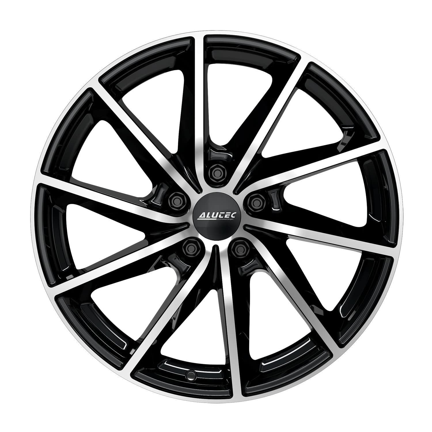 4 x Alutec felgi Singa 6,5Jx16 ET41 5 x 112 cm, diamentowo-czarne, polerowane fronty kompatybilne z Volkswagen Beetle Caddy Cross Touran E-Golf EOS Golf Jetta Passat