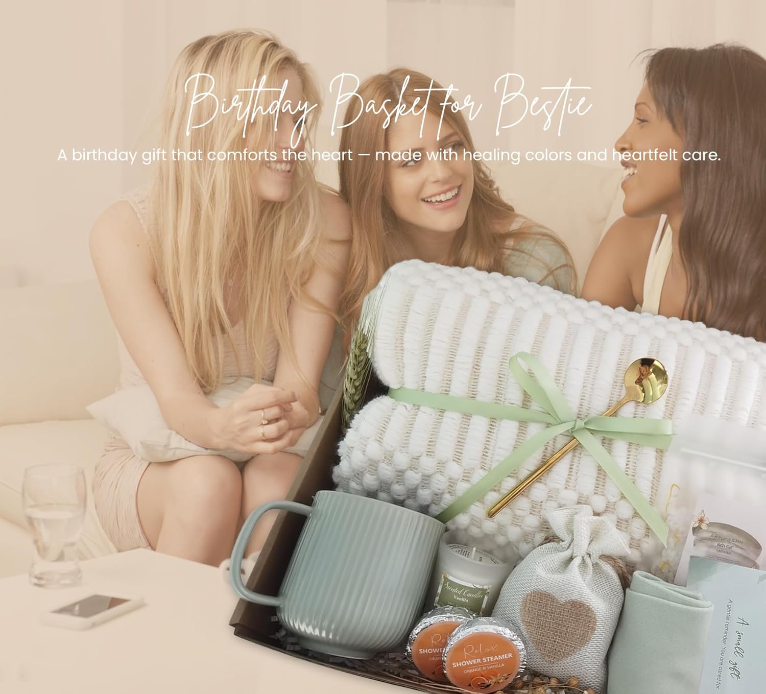 Get Well Soon Gift Basket- Relaxation, Birthday,Mothers Day /Self Care Package, After Surgery, Sympathy Gift for Loss of Loved One, Thinking of You Gift Set, Grief/Comfort/Miscarriage Gift for Women - Image 8