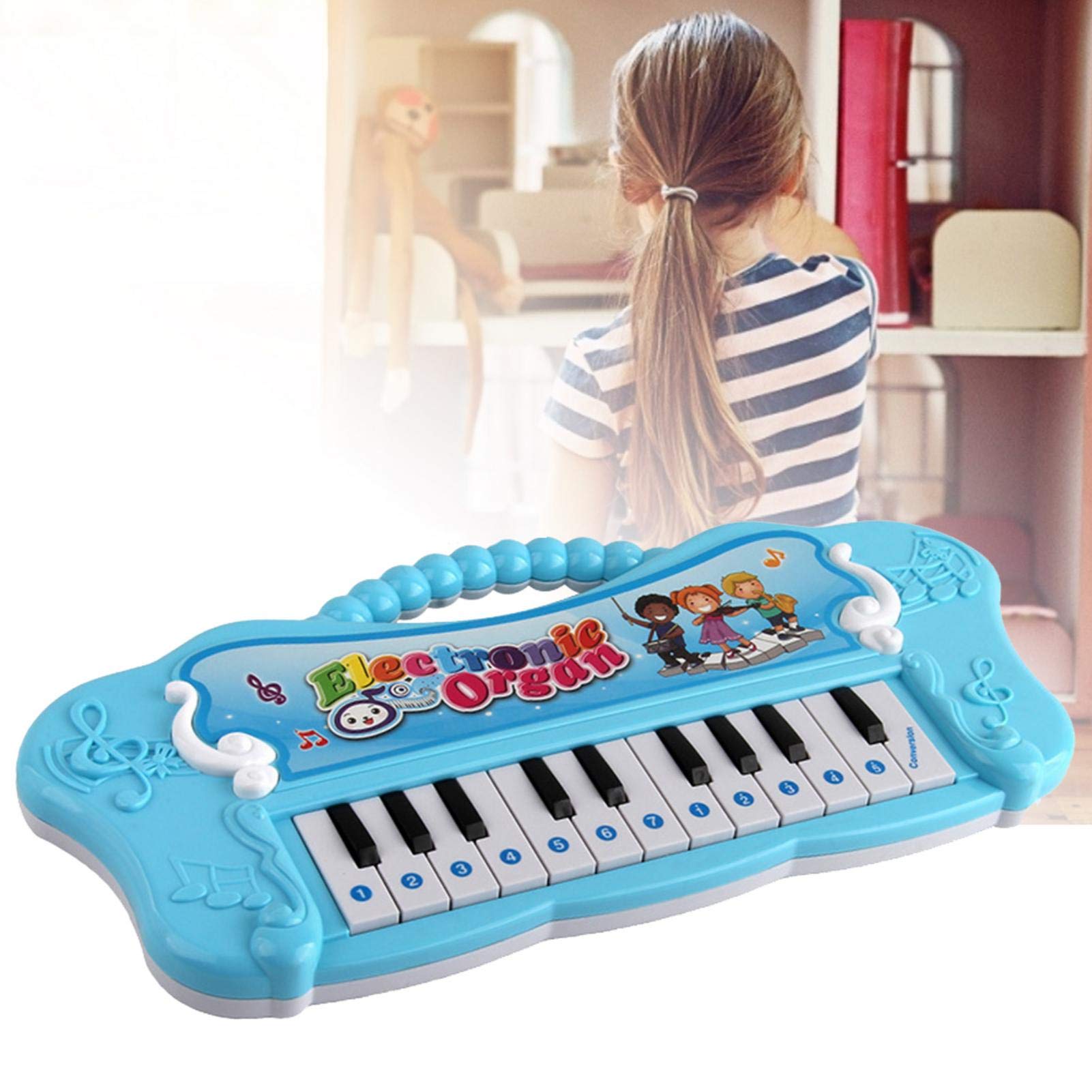 Amazon.co.jp: キッズ 電子キーボード 22鍵盤 ピアノ おもちゃ 初心者