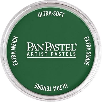 PanPastel Artist Pastels by GOLDEN, Permanent Green Extra Dark, 2.44 / 62mm Pan Diameter, Professional Artist Pastels, Unique Pan Format cake-like