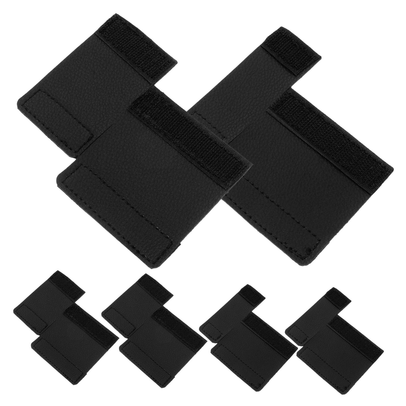 Lot de 6 Protège-mains en Pu pour Trombone Noir, Housse Résistante à L'usure Prise en Main Renforcée, Accessoire pour Manche de Trombone