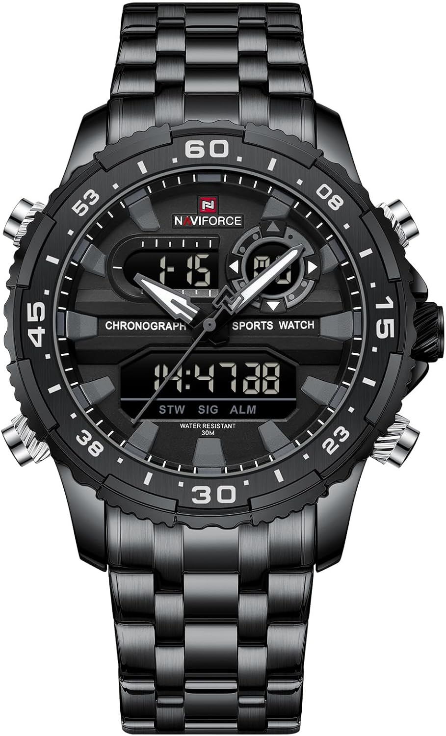 Waterproof Naviforce Steel Watches NAVIFORCE Watch Men Luxury