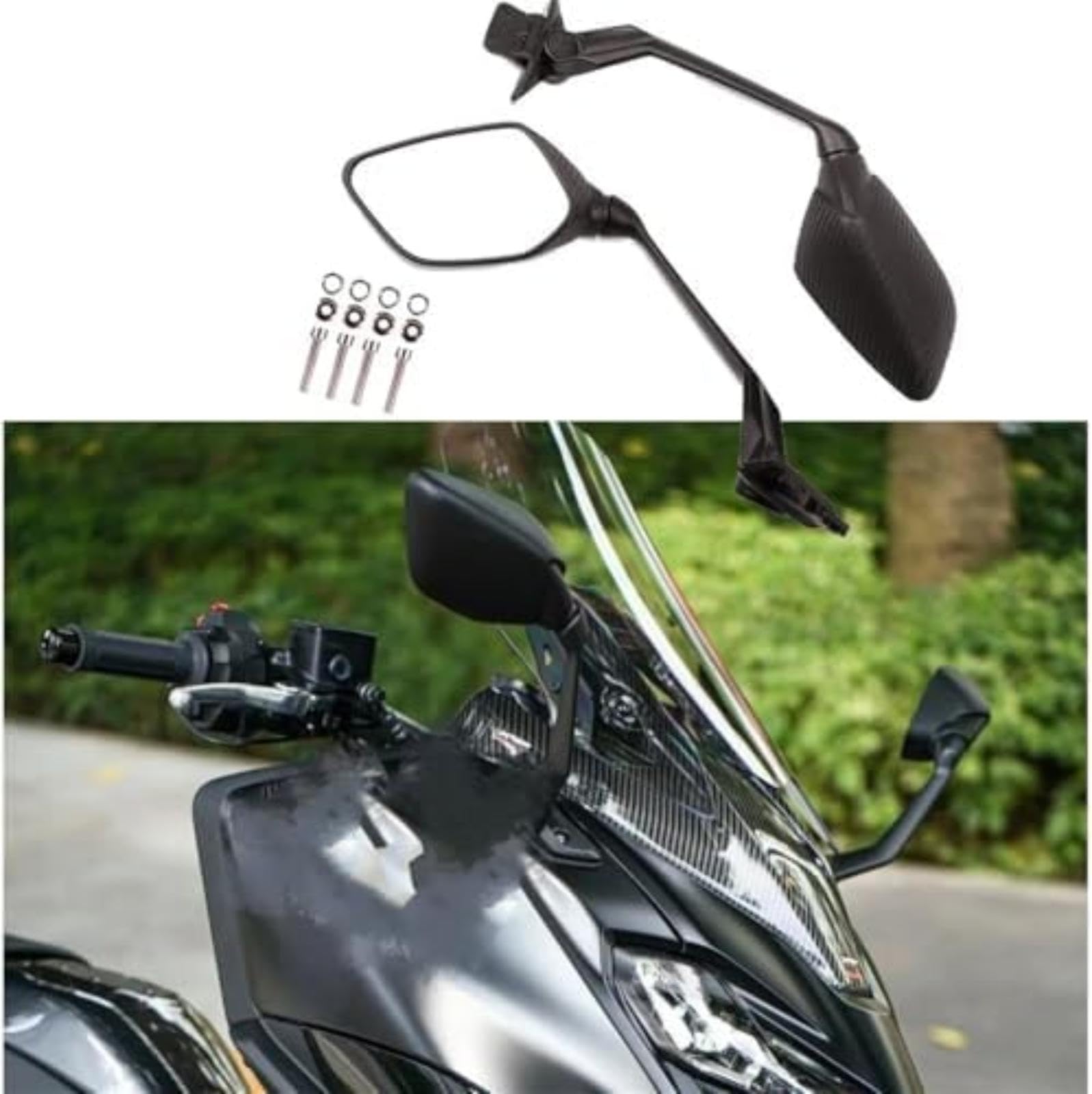 Lusterko wsteczne motocykla, dla Tmax 530 T, dla Max, na lata 2012-2017 ruchomy uchwyt wsteczny do przodu lusterka Lusterko wsteczne roweru Lusterko wsteczne roweru