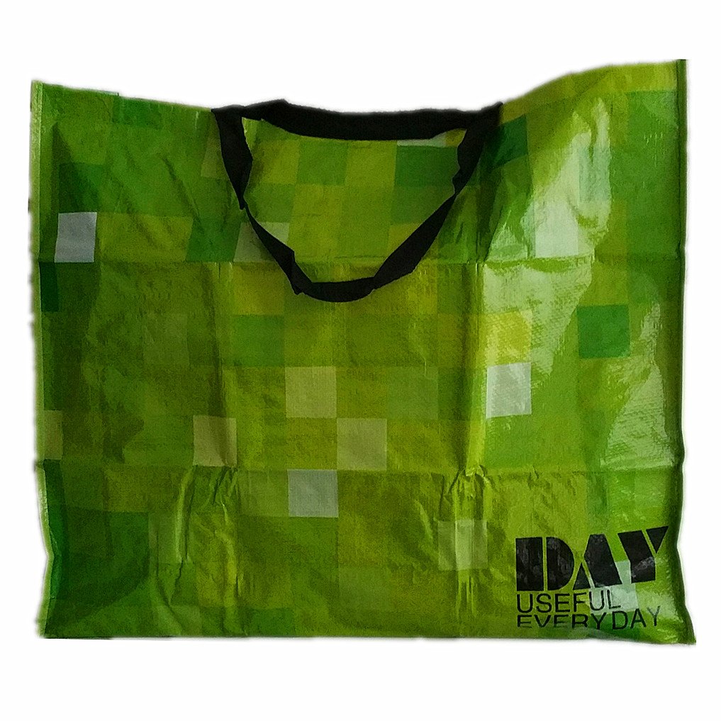 CrazyGadget® Extra Large Jumbo Laundry Washing Cloth Storage Shopping PVC Bag Strong Reusable (Green, 5)