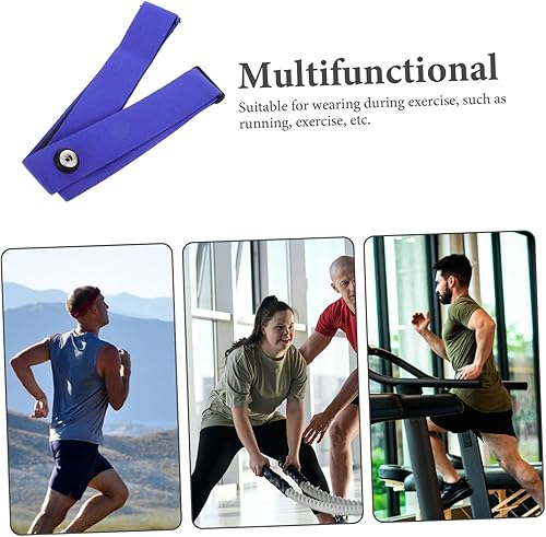 Miniatura 7 de BESPORTBLE Correa de pecho para monitor de corazón, elástica, cómoda, a prueba de sudor, repuesto para cinturón deportivo ajustado en muchos tamaños