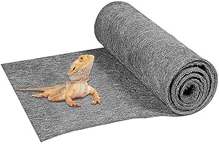 Mechpia 47" x 24" Large Reptile Carpet Terrarium Liner Bedding Reptile Substrate Mat Tank Accessories for Bearded Dragon S...