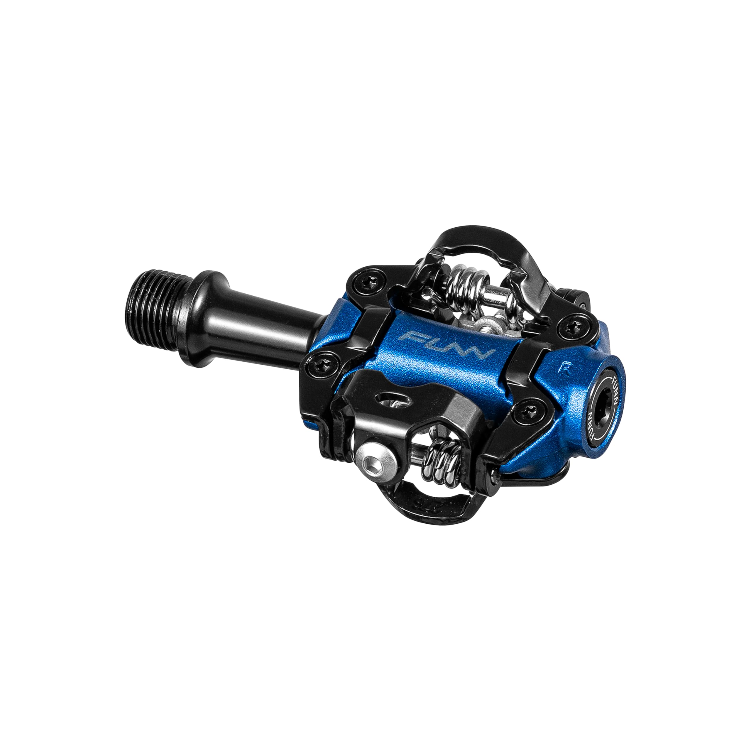 Funn Tactic Clip-in MTB Pedals, Light Weight, XC and Gravel Use (Blue)