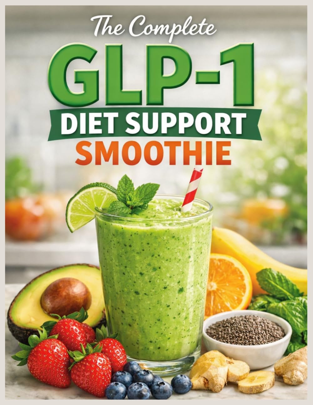 The Complete Glp-1 Diet Support Smoothie: High-Protein, Low-Sugar Smoothie For Appetite Control, Boost Metabolism, Balance Blood Sugar, Ease Common GLP-1 Side Effects & Promote Sustainable Weight Loss