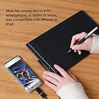 Vista 5 de HUION Inspiroy 2 Mediana Tableta de Dibujo con Rueda de Despliegue Lápiz sin Batería de 8 Teclas Personalizadas Soporte de Inclinación de 60°