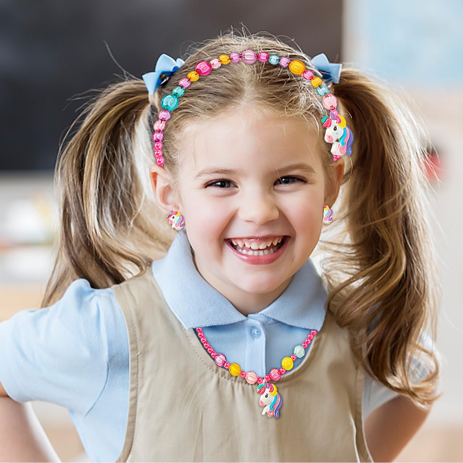 NIDHFG 2 Sets Of Children'S Jewelry Sets, Cute Cartoon Jewelry, Party Gifts, Girls' Jewelry, Girls' Dressing Supplies. - Image 4