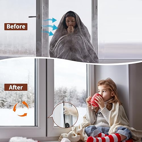 Miniatura 7 de Yotache - Burlete adhesivo de espuma, de 2" de ancho x 38" de grosor, cinta de espuma de neopreno para puertas y ventanas, rollo de espuma para