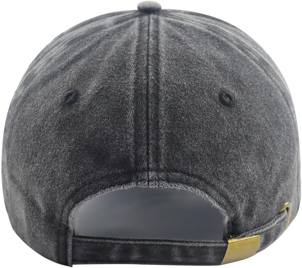 American Flag Veteran Hat for Men Women, Adjustable Cotton Leather Patch Army Military Patriotic Baseball Cap - Image 5