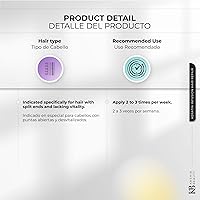 Vista 5 de Kashia Beauty Reparación capilar con infusión de queratina, 2 onzas, tratamiento sin enjuague para puntas abiertas, fortalece y sella las cutículas