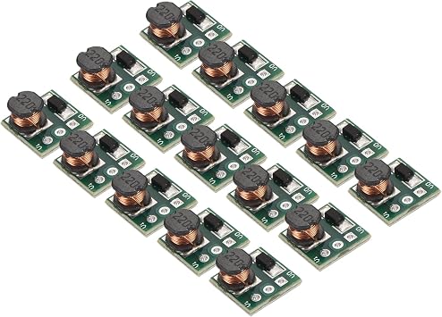 MECCANIXITY DC-DC Boost Converter Voltage Regulator Step Up Module Mini Module 0.9-5V to 5V 0.48A for Power Adjustment Power Transformers 15 Pcs