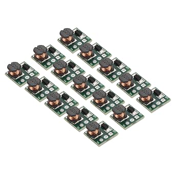 sourcing map DC-DC Boost Converter Voltage Regulator Step Up Module Mini Module 0.9-5V to 5V 0.48A for Power Adjustment Power Transformers 15 Pcs