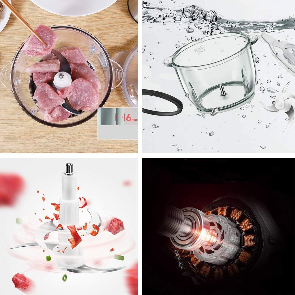 NALIN Stainless Steel Meat Grinder - Household Electric Cooking Stir Garlic Garlic Grinder Small : Home & Kitchen