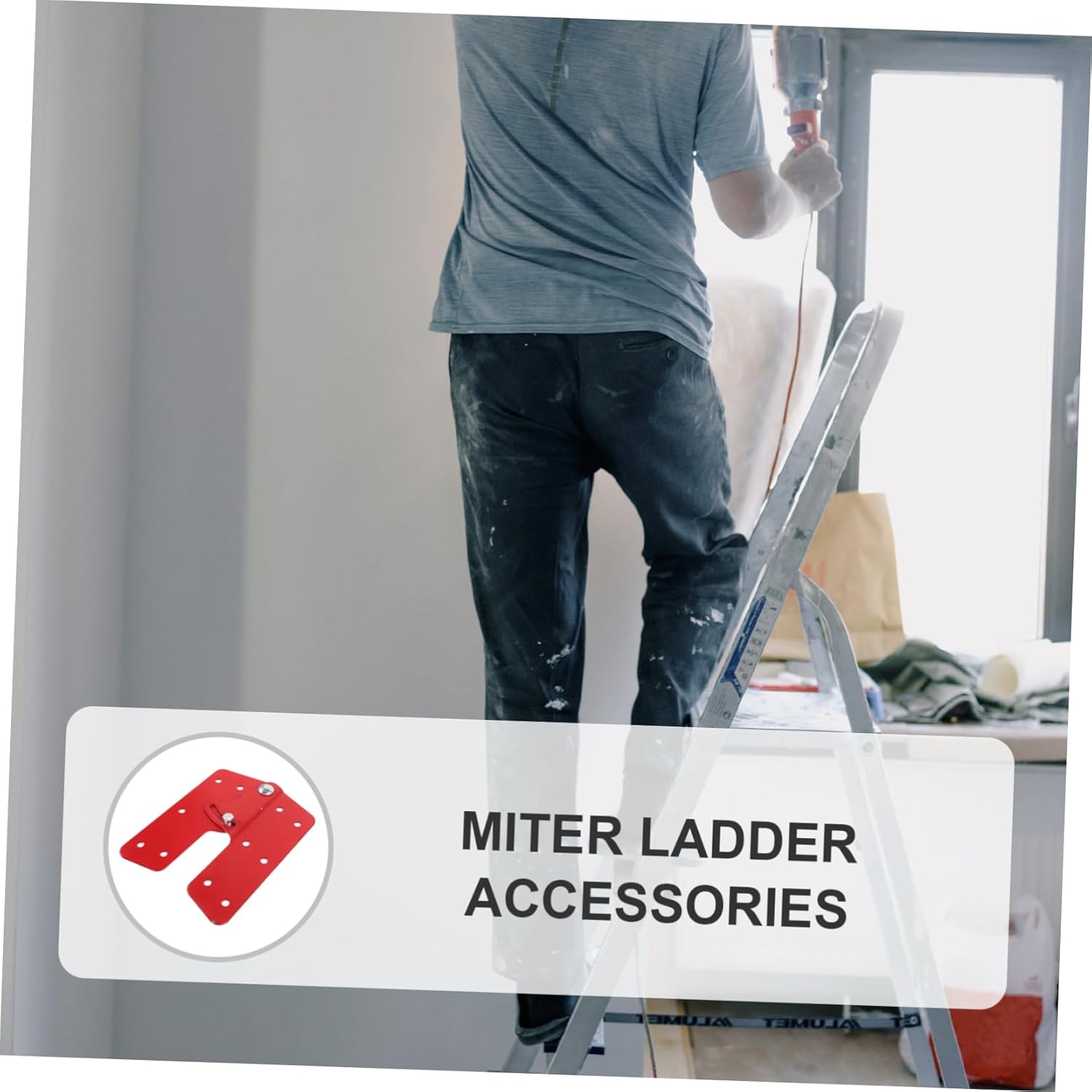 jojofuny Folding Attic Ladder Hinge Ladder Hasp Hinge Step Ladder Parts Lightweight Hinge for Easy Installation