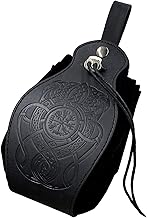 Sac de Ceinture Viking médiéval Sac de Ceinture en Faux Cuir Sac de Ceinture rétro Sac à Coulisse Portable Sac de dés Renaissance pour LARP Cosplay