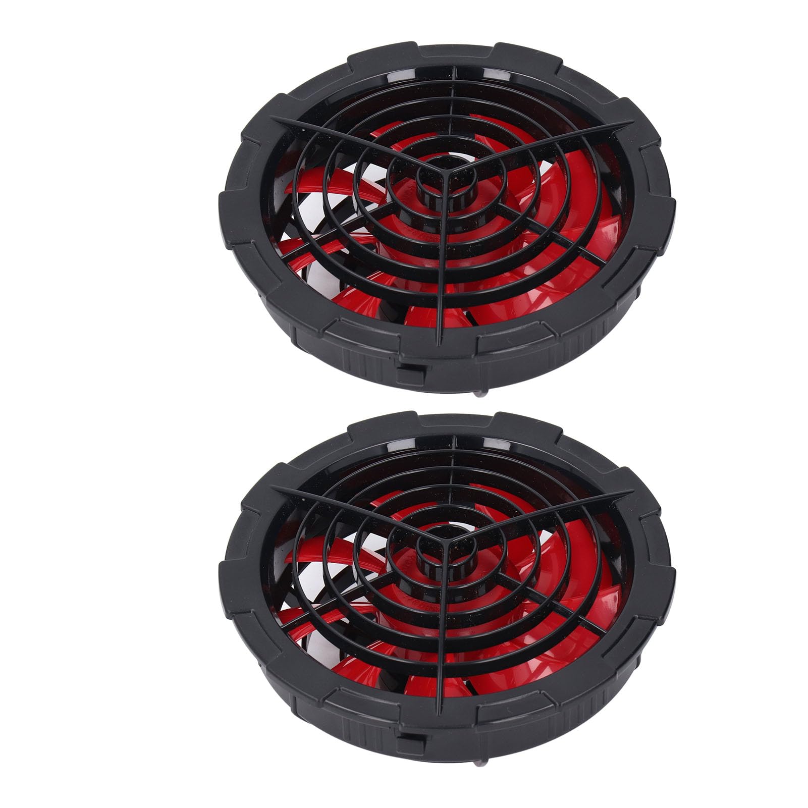 Naroote Ventilador de Refrigeración para Chaqueta, Batería Externa de 80000 MAh y 12 V, Juego de Ventilador de Refrigeración de 4 Velocidades y 9 Cm con USB Cables de Conexión, Ideal para Ropa de