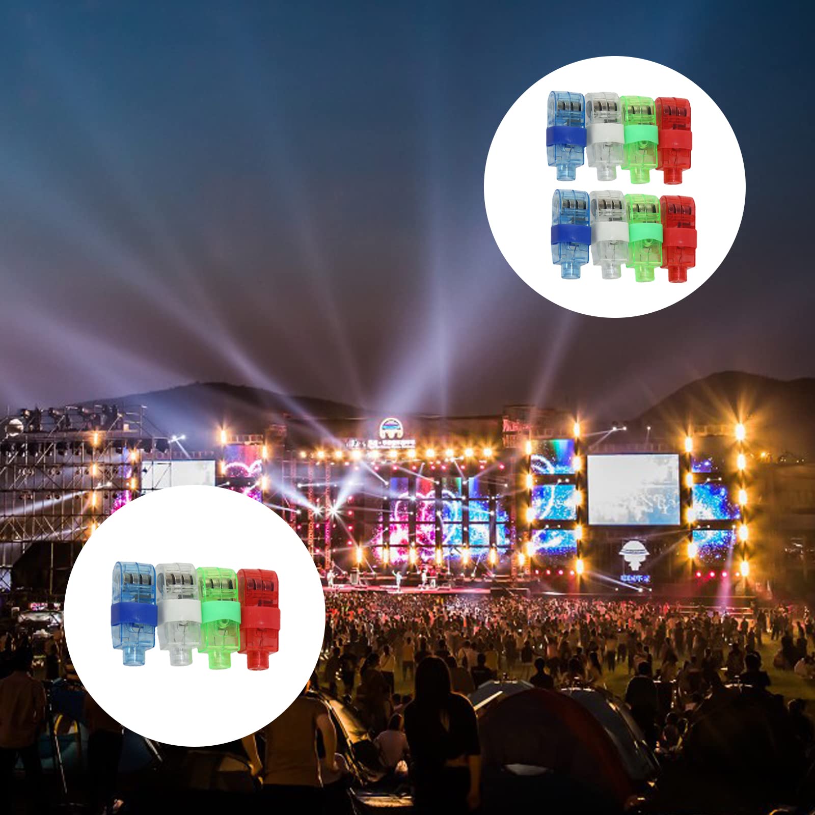 40 Anelli Luminosi Per Dita LED - Multicolore, Per Feste, Discoteche, Eventi (rosso, Verde, Blu, Bianco) - Foto 10