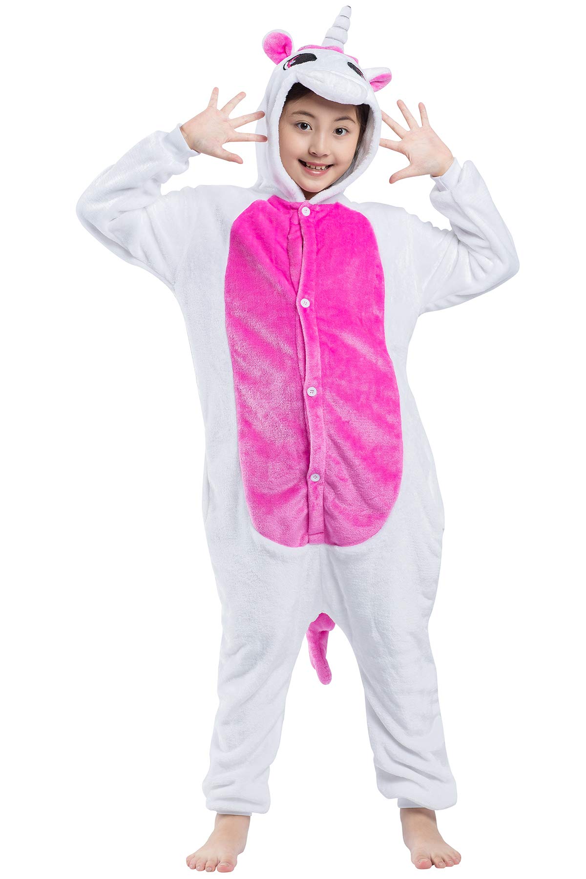 Niños Pijama Animal Kigurumi Animados Cosplay Unicornio Caballo Volador para Niños Unisex