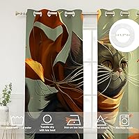 Vista 584 de Cenefas de cocina modernas con patrón de cobre marrón dorado para ventanas, cenefas opacas abstractas de marcas de arañazos y cortinas opacas