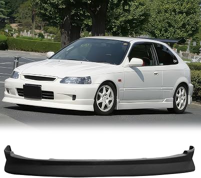 Front Bumper Lip Chin Spoiler for 1999-2000 Honda Civic, CS Style, 1PC