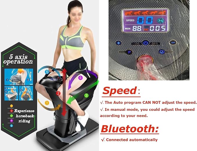Máquina de Ejercicio Abdominal y Vibración Eléctrica Blanca miniatura 3
