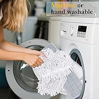 Vista 8 de Masthome 36" Commercial Mop, Heavy Duty Industrial Floor Mop with 3 Microfiber Pads, 60" Adjustable Large Dust Mop,Wet Dry Flat Mops for Office