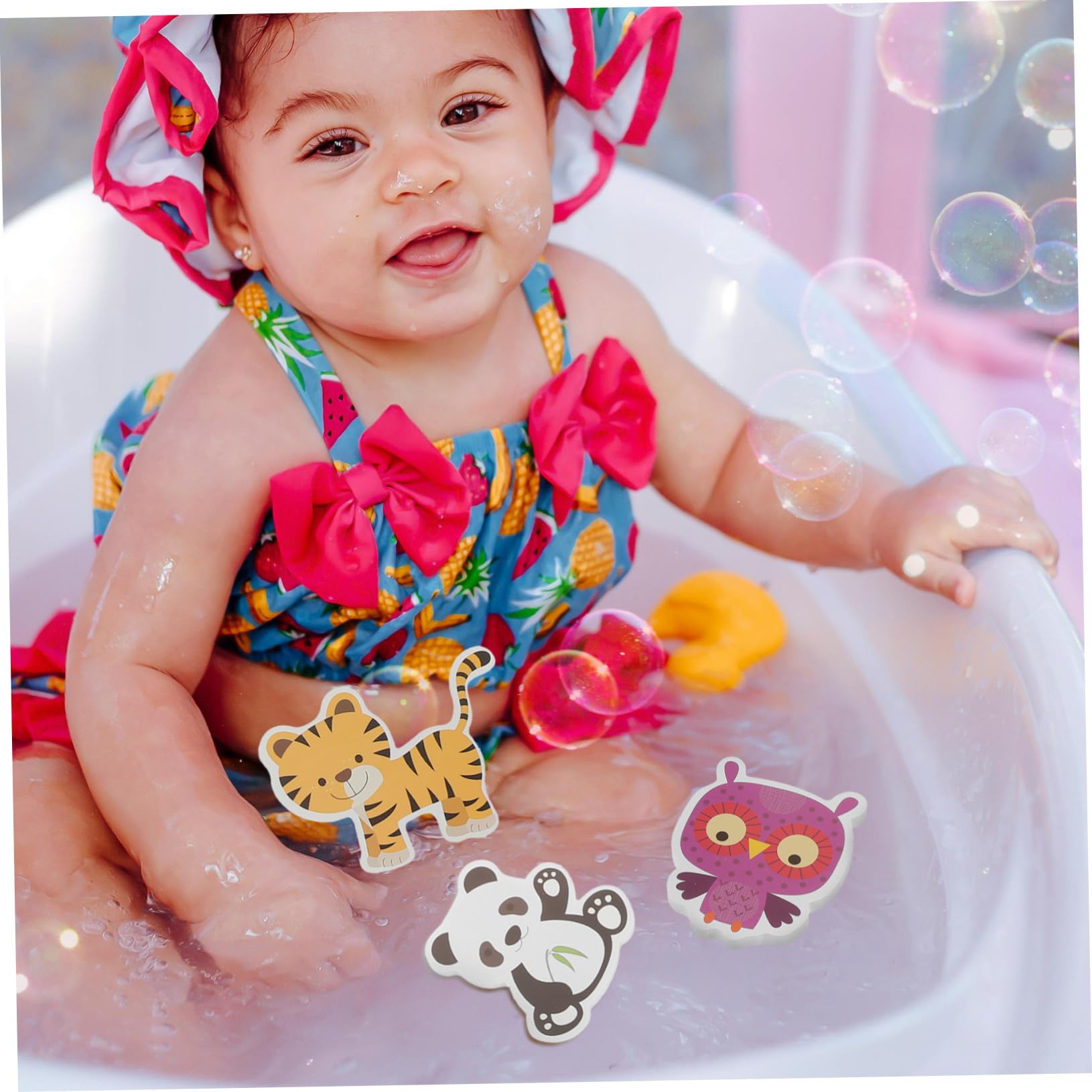 Jouets de Bain Animaux Flottants Eva 17 Pièces pour Bébé