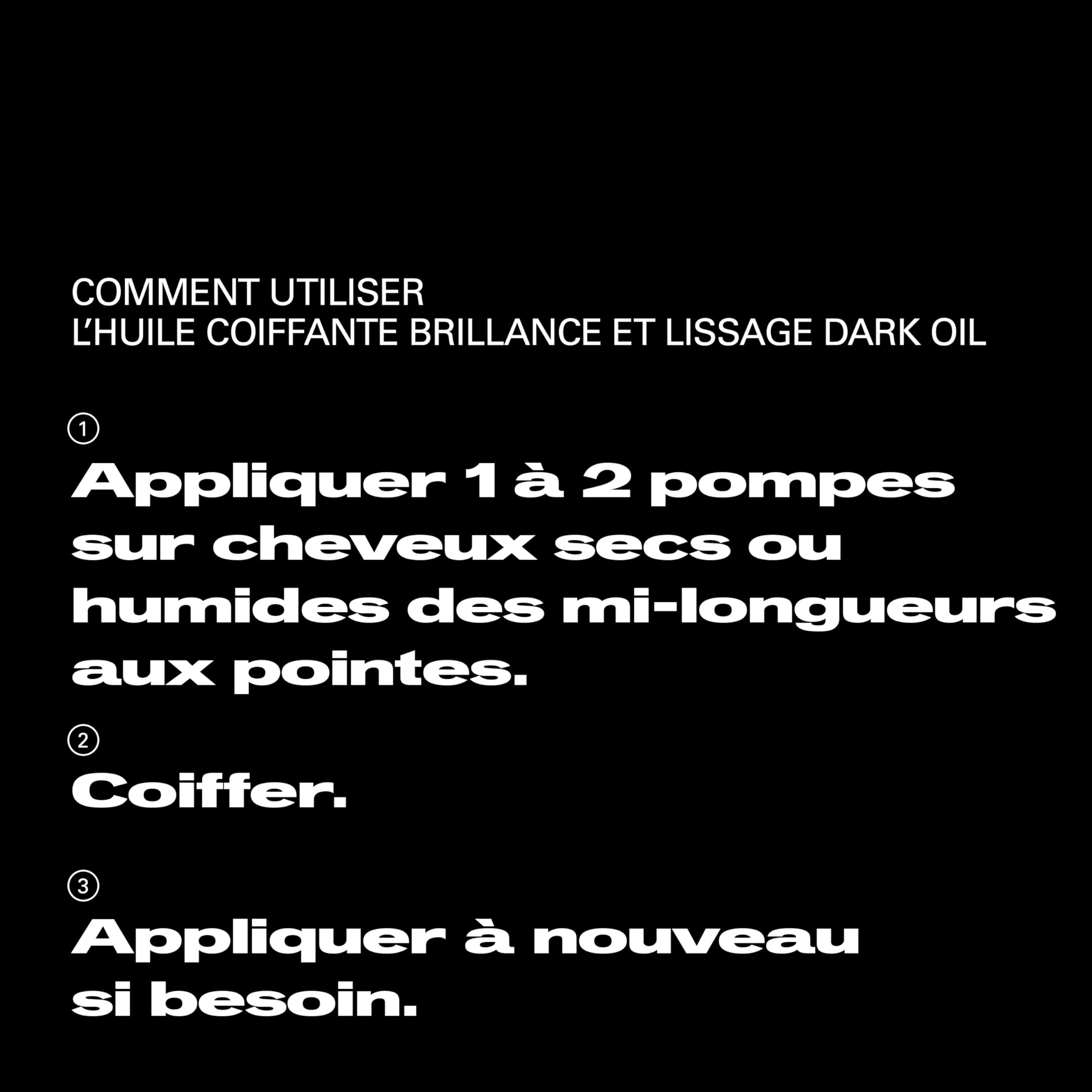 Sebastian Professional Dark Oil – Huile cheveux brillance et lissage professionnelle