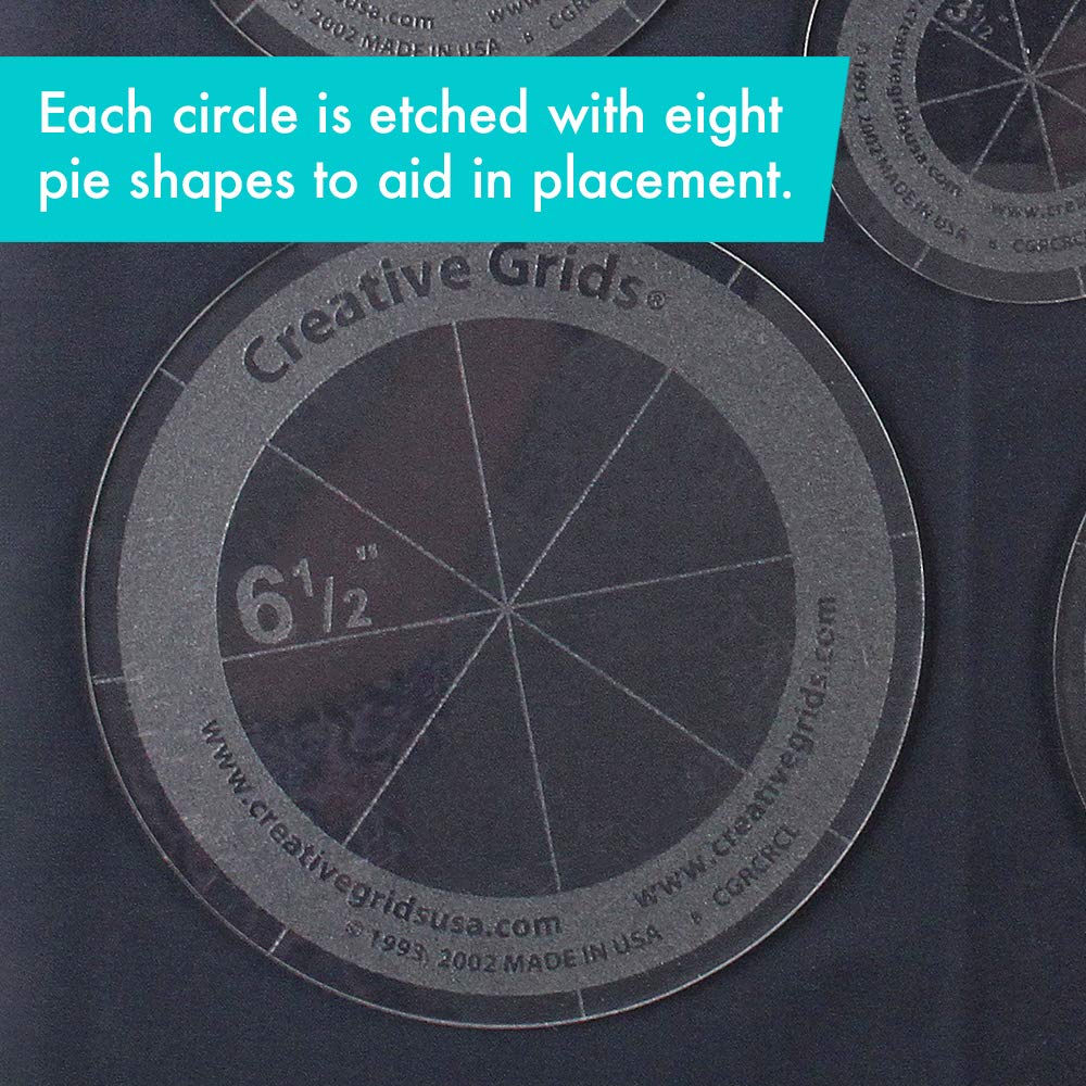 Creative Grids Non-Slip Rotary Cutting Circles by Creative Grids