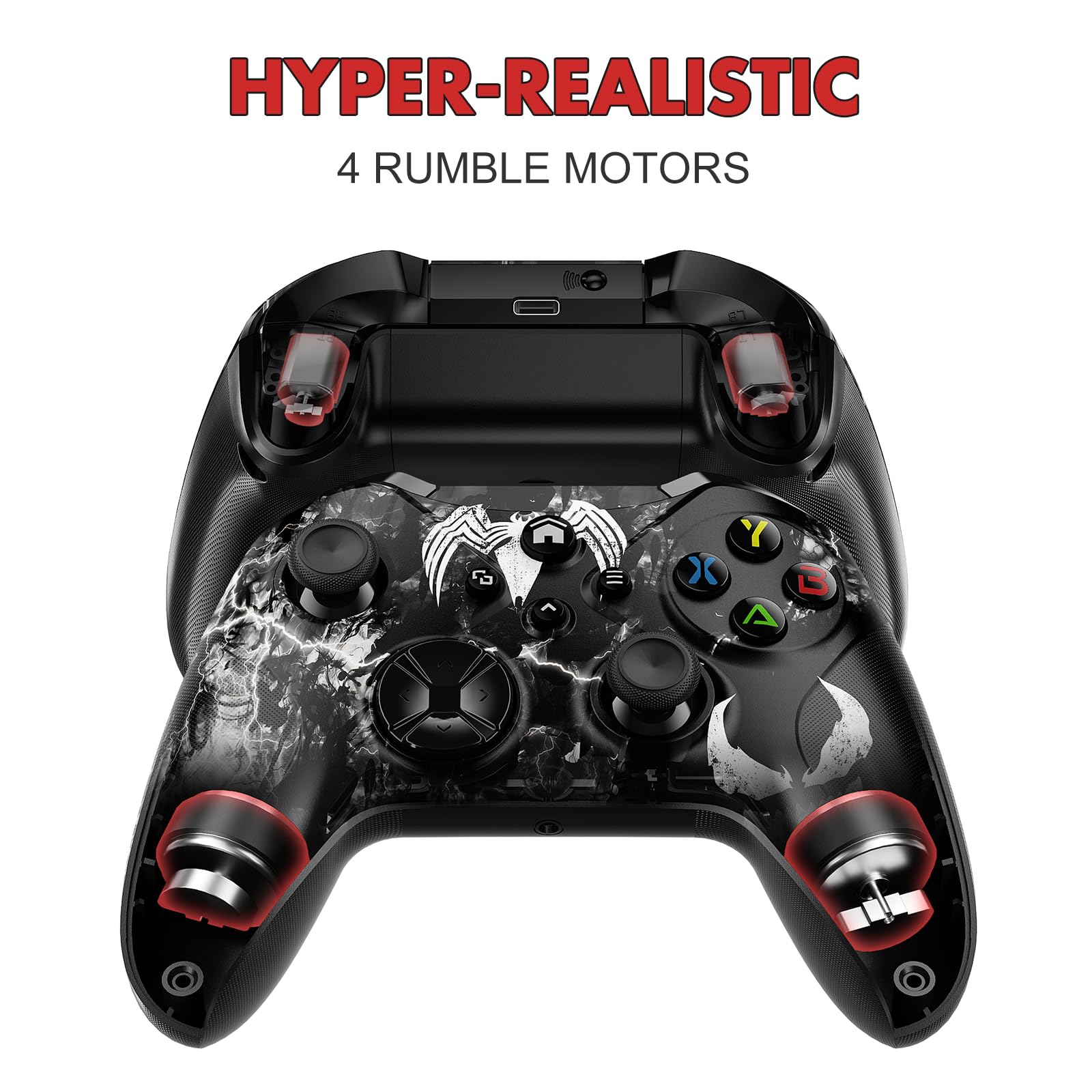 Lapezei Wireless Controller für Xbox Series S/X, mit Xbox One/PC/Android/iOS, Bluetooth Gamepad mit Rücktasten, Vierfach Vibration, Turbo, Makro, 6-Axis Sensor, 3.5mm Audio Jack