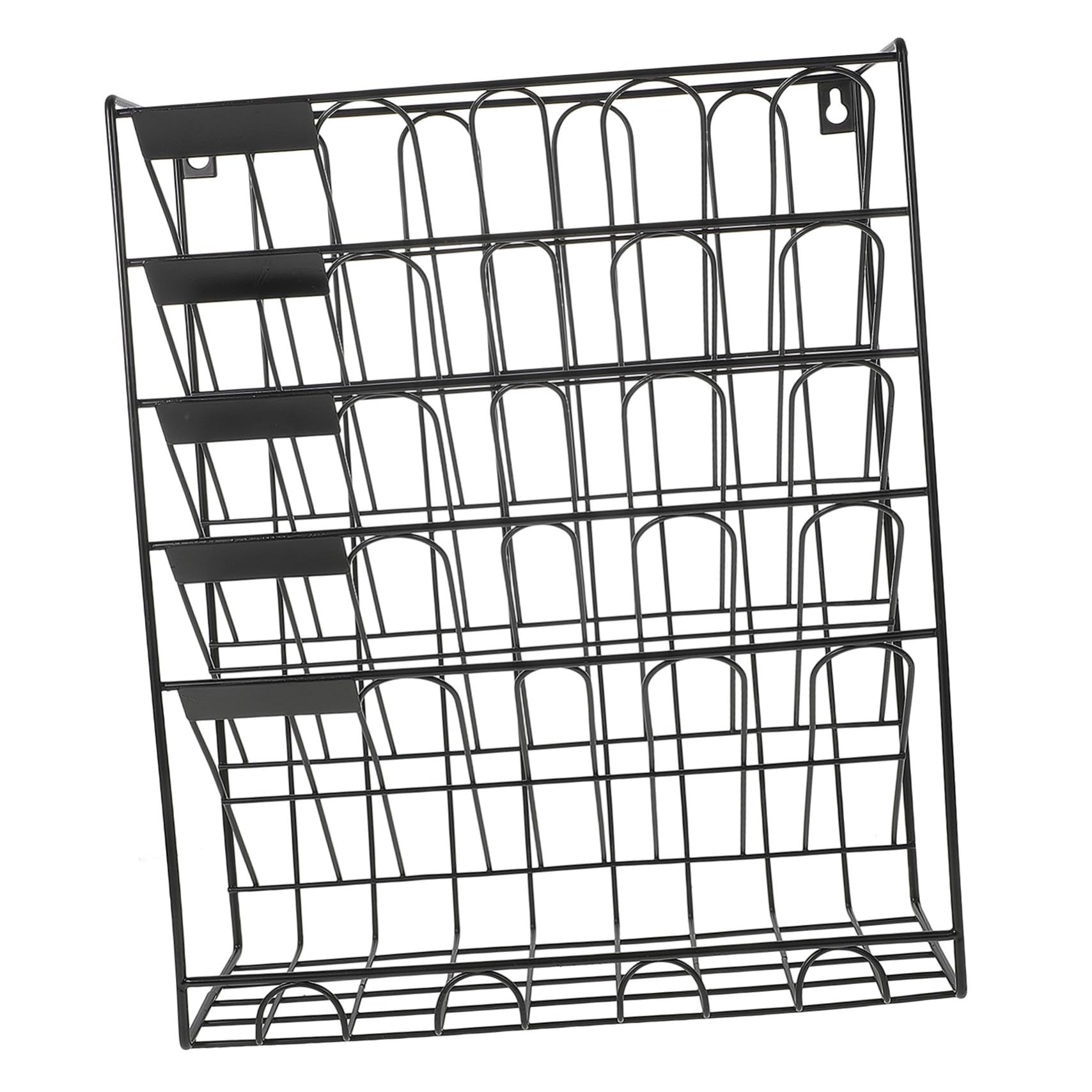 Healifty Organiseur Mural en Fer Noir pour Bureau, Fonctionnel et Gain de Place, pour Ranger Documents et Magazines au Mur