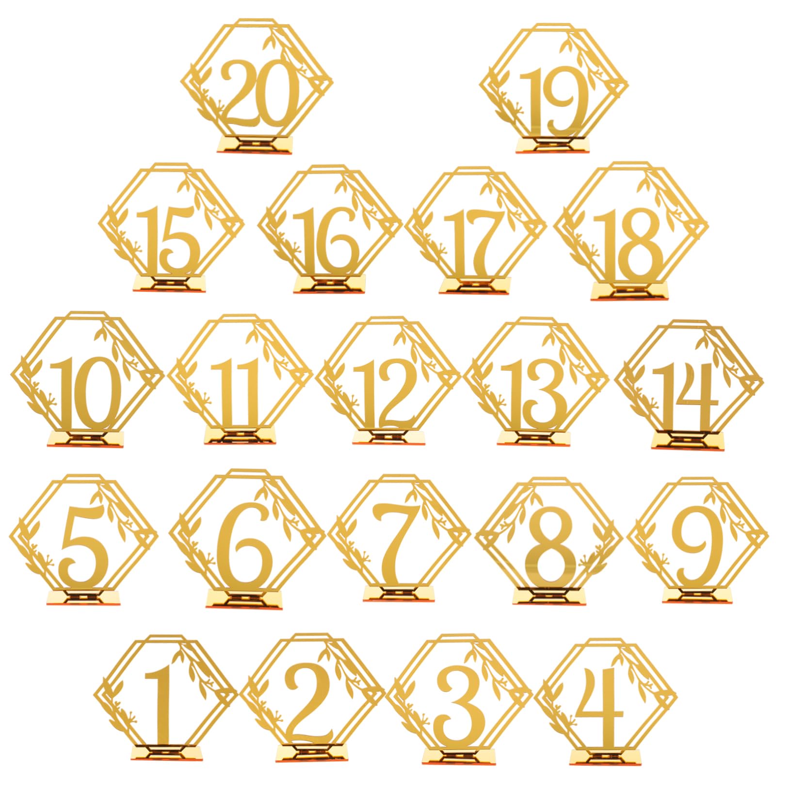 Numéros de table pour événements chic et réception de mariage - 8