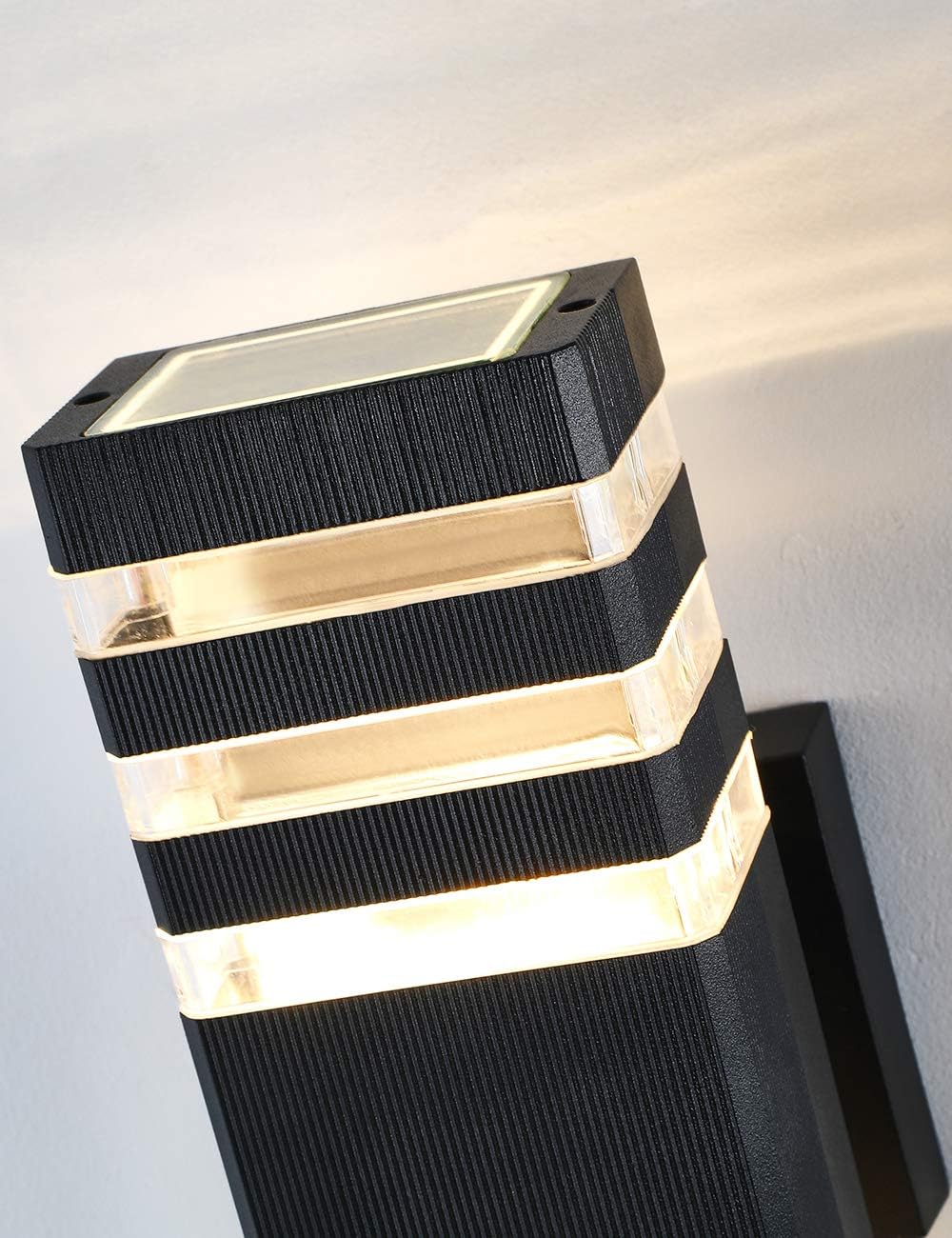 Review LED Up and Down Outdoor Wall Light 12W 3000K Warm White, Outdoor Waterproof LED Wall Lamp as Porch Light Fixture Waterproof Exterior Light Fixtures for Entryways, Yards (Light Source Include)