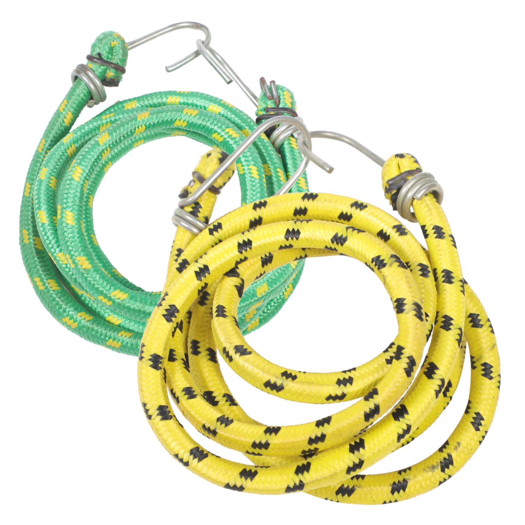 YARNOW Rubber Bungee Cord Hooks 2 Pcs Heavy Duty Straps for Truck Rv Outdoor Random Color
