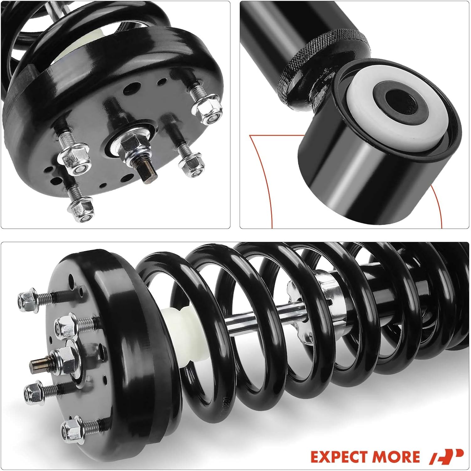 A-Premium Rear Strut Assembly Compatible with Ford Thunderbird 2002 2003 2004 2005-2x Replacement Suspension Complete Strut Shock Absorber with Coil Spring