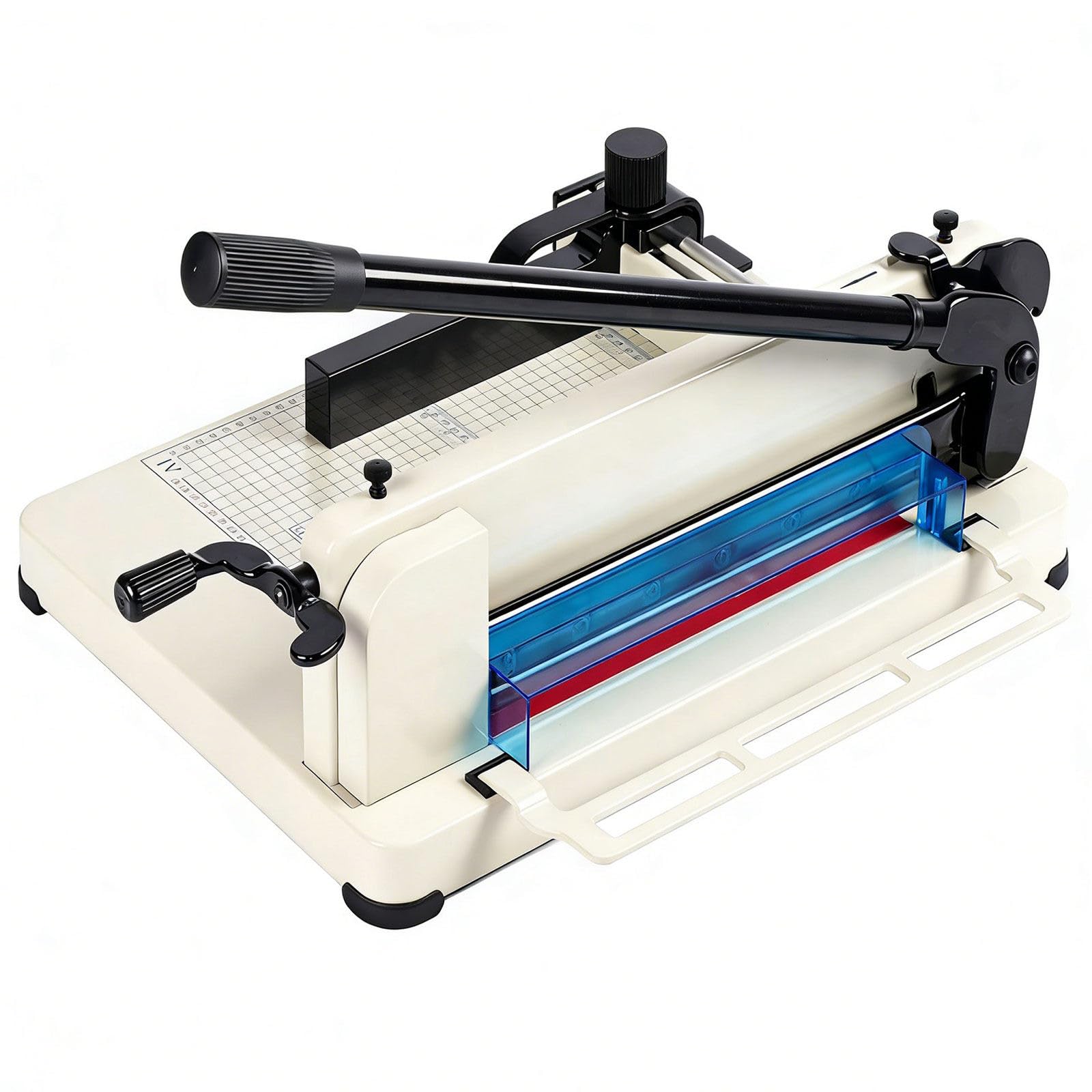 A4/A3 Professionale Tagliacarte, 400 Fogli - 40mm di Spessore Massimo di Taglio, con Lame da 315/440 mm, Doppio Fissaggio & Doppia Sicurezza, per Taglio Preciso & Sicuro A4