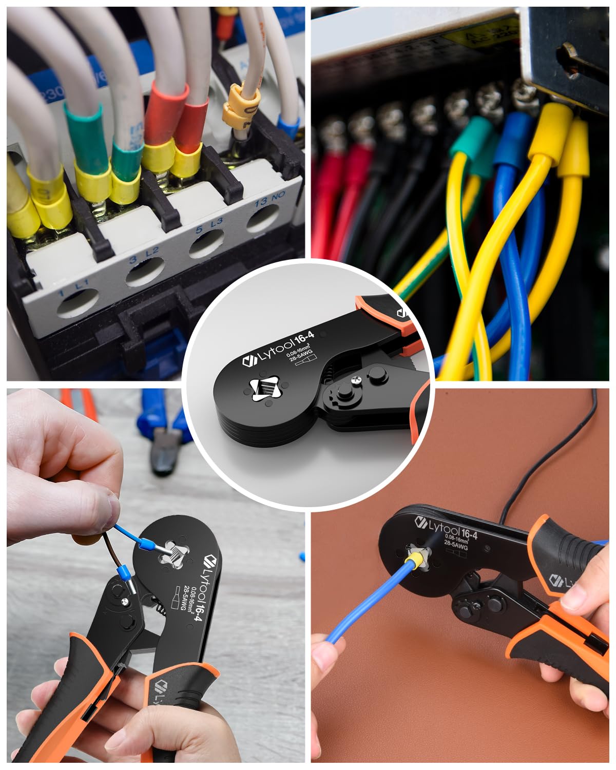 Crimpadora Lytool Terminal 0.08-16mm² Alicates para Crimpar