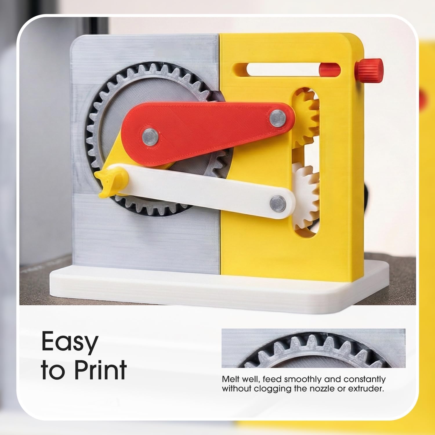 eSUN PLA+ Filament 1.75mm, 3D Printer Filament PLA Plus, Dimensional Accuracy +/- 0.03mm, 1KG per Spool, 2 Spools 3D Printing Filament, Fire Engine Red