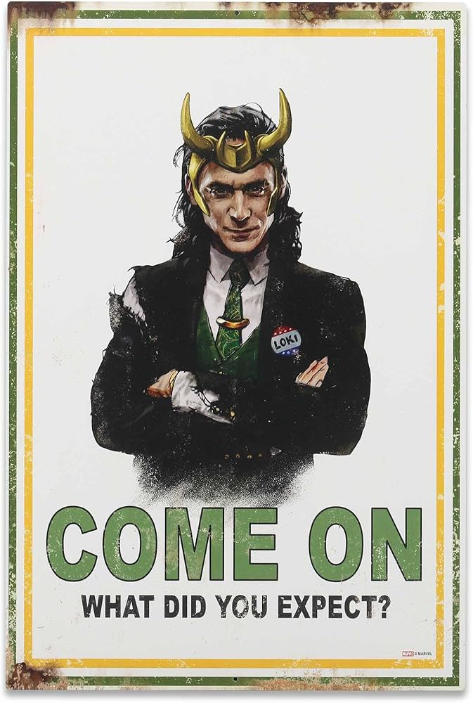 Amazon.com: Open Road Brands Marvel Loki Come On What Did You