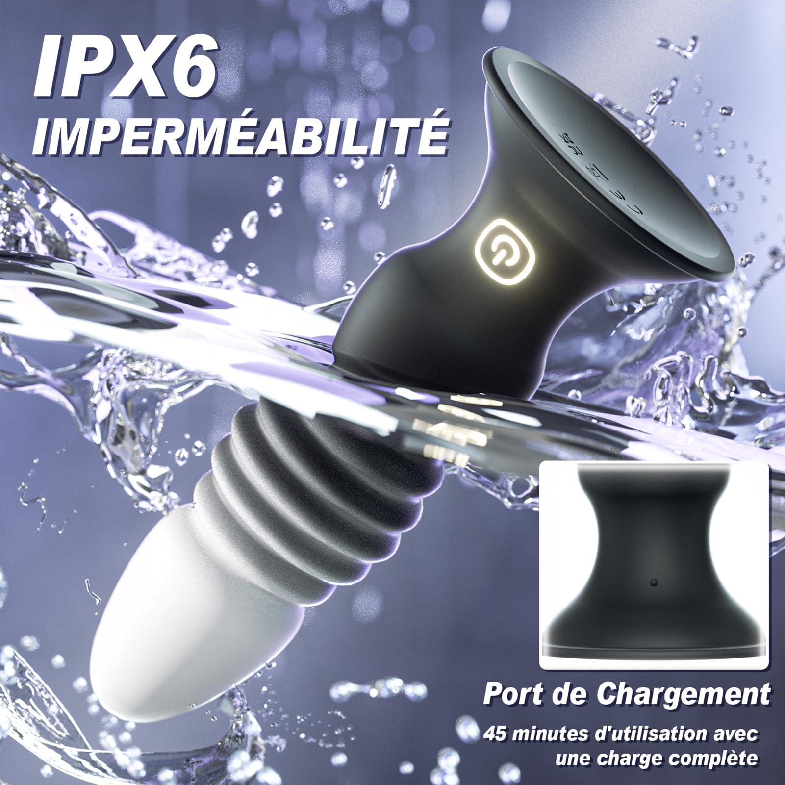Sex Toys Plug Anal Vibromasseur - Sex Toýs Homme Stimulateur Prostate Plugs Anals Femme Débutante Gode avec 7 Vibration 7 Poussée, Plug Anus Vibrant Gay Sextoyse Couple Plaisir avec Telecommande APP
