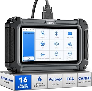 XTOOL D5S OBD2 Scanner V2.0: Car Code Reader with 16+ Reset Services, FCA AutoAuth, CAN FD, Lifetime Free Updates, ABS/SRS/Engine/Transmission Diagnostic Scan Tool, EPB, BMS, DPF, Crank Sensor Relearn