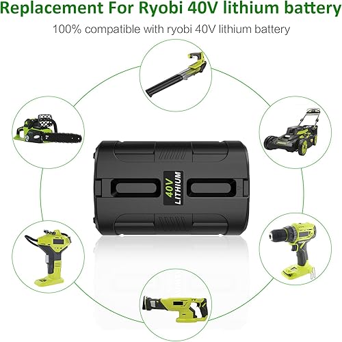 Miniatura 4 de Reemplazo de batería de litio OP4060 de 40 V 6.0 Ah para todas las herramientas eléctricas Ryobi de 40 voltios OP4015 OP4026 OP40201 OP40261 OP4030