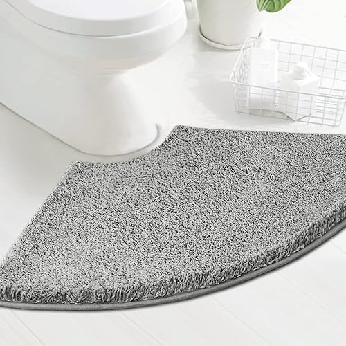 Miniatura 8 de Alfombra de baño copetuda, antideslizante, de 47 x 17 pulgadas, extra suave, gruesa, absorbente, peluda, alfombra de cocina para interiores,