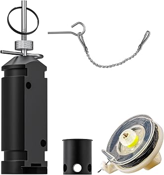 Perimeter Trip Alarm, 12 Gauge Camping Trip Wire Alarm Device, Early Warning Security System for Camping and Property Safety Black