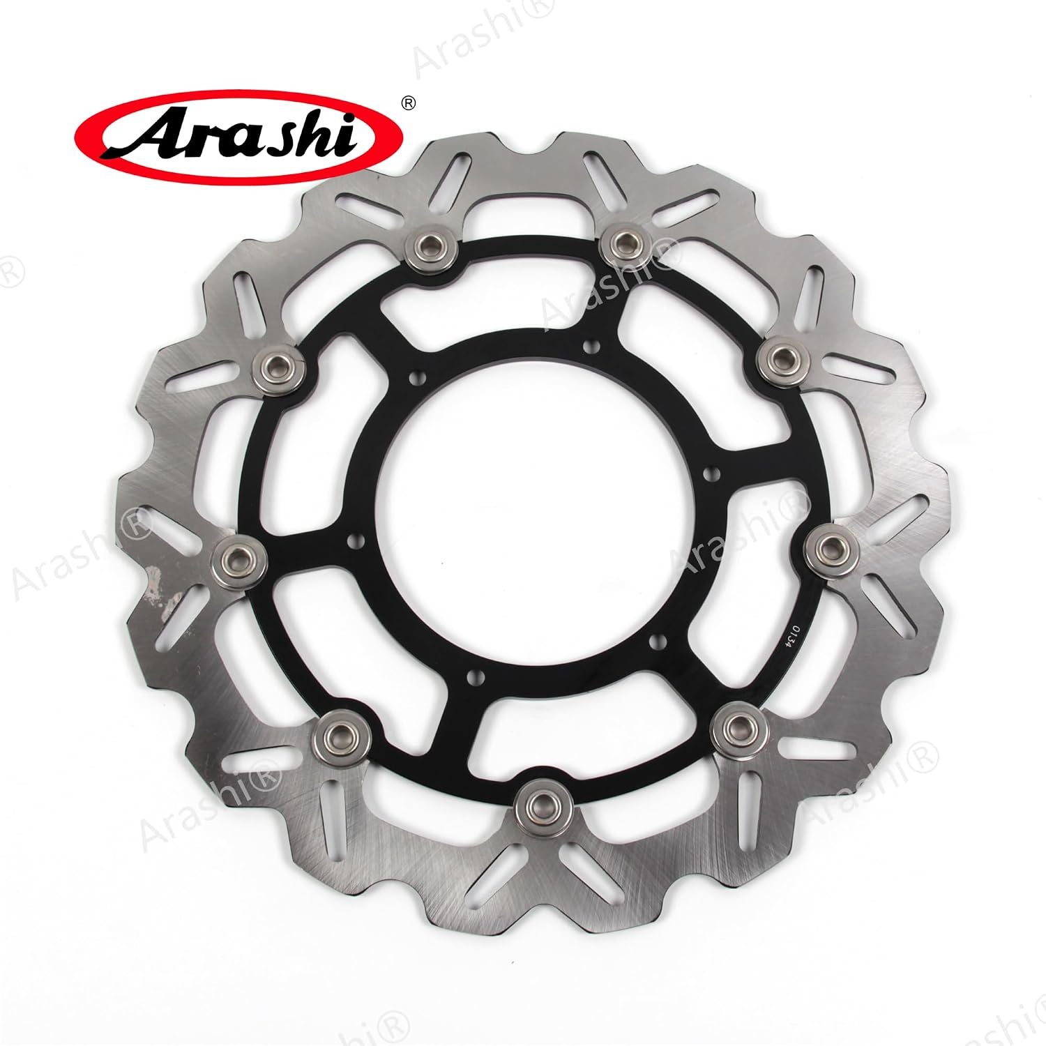 Arashi Front Rear Brake Discs Rotors for Suzuki DRZ400SM DR-Z400SM 2005-2024, Motorcycle Replacement Accessories Black