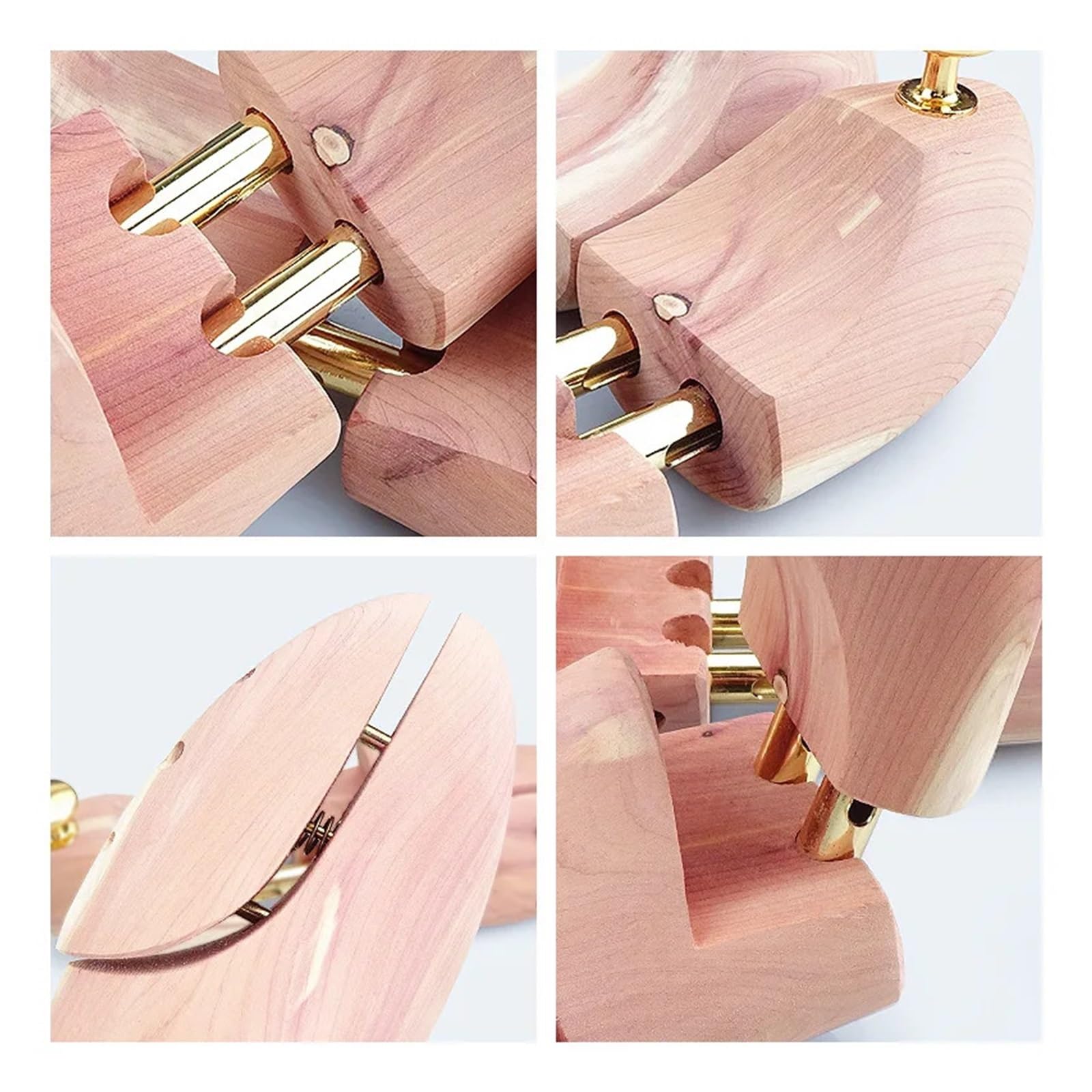 Moldeador de Zapatos Ajustable de Madera de Doble Tubo, ensanchador de árbol de Zapatos for Hombres y Mujeres, Antiarrugas, 1 par Adecuado para Botas O Zapatillas De Deporte(EU Size 41-42)
